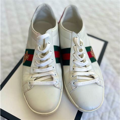 gucci men's new ace low top leather sneakers replica|gucci ace sneakers men discounted.